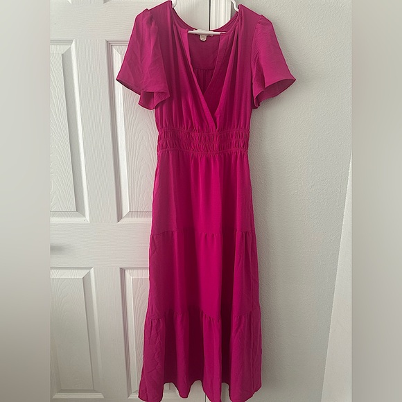 NWOT Pink Floor-Length Maxi Dress - M - Picture 1 of 3